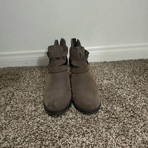 Brown booties size 9
